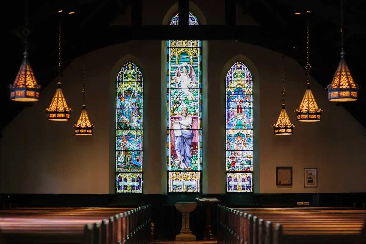 Church congregation building trust and community through worship